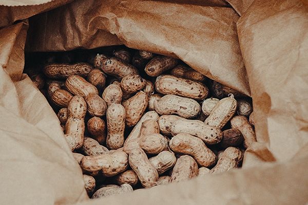 Bag of Cabira peanuts in Africa